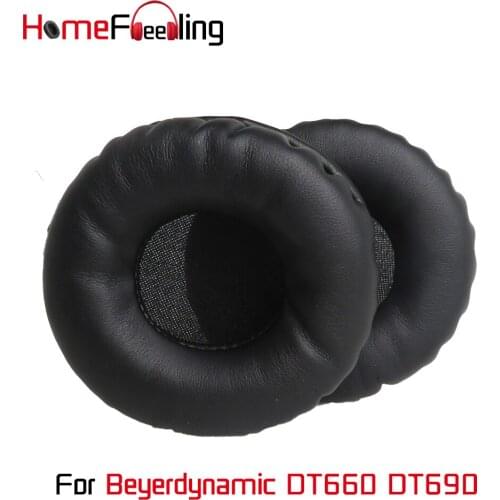 Homefeeling Ear Pads for Beyerdynamic DT660 DT690 Headphones Soft Velvet Ear Cushions Sheepskin Leather Earpads Replacement