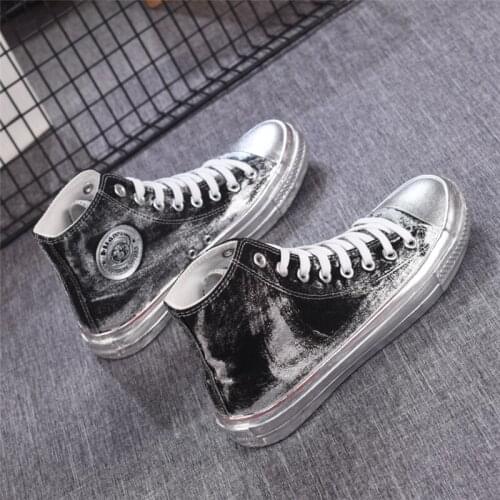 Ins super fire high-top canvas shoes Korean casual wear-resistant small dirty shoes ulzzang student shoes