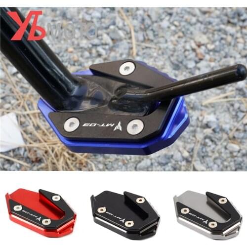 Kickstand Sidestand Stand Extension Enlarger Pad For YAMAHA R3 YZF-R3 2017-2018-2019 2020 MT03 MT-03 Motorcycle Accessories