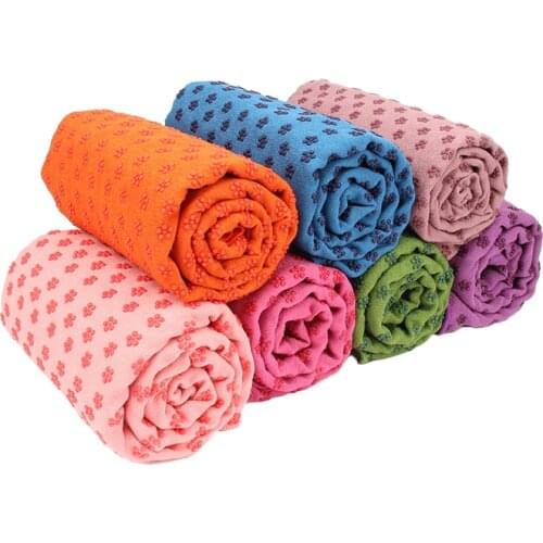 Microfiber Yoga Mat Towel Non Slip Sweat Absorbent Washable Super Soft With Carry Bag For Hot Yoga Pilates Workout 183*61cm