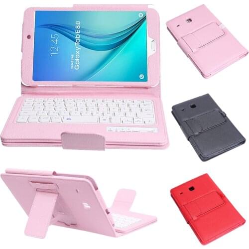 Magnetic Coque For Samsung Galaxy Tab E 8.0 T377 Case with Keyboard PU Removable Cover For Samsung Tab E 8.0 T377 Case