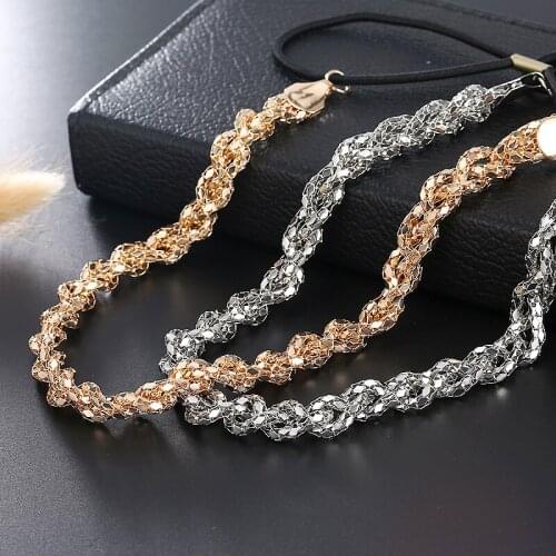 Fashion Gold Silver Color Alloy Braid Headband Simple Metal Headpiece For Women Hair Chain Band Accessories