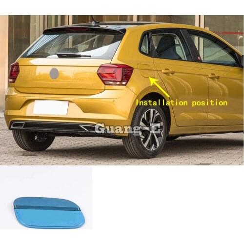 Car Sticker Body Gas/Fuel/Oil Tank Cover Cap Auto Parts Frame Trim For Volkswagen VW Polo Hatchback 2019 2020 2021 2022