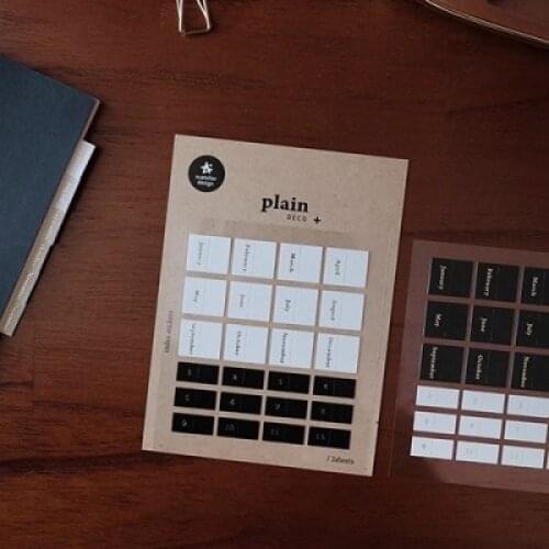 Mini die cut date month day sticker planner notebook home decoration DIY hobby stationery