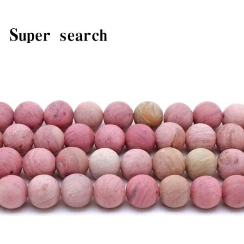 Wholesale AAA Natural Dull Polish Matte Rhodochrosite Natural Stone Beads For Jewelry Making DIY Bracelet Necklace 4/6/8/10mm