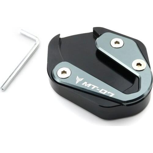 Fit For Yamaha MT-07 2014-2020 MT-07 MOTO CAGE 2015-2018 Motorcycle Kickstand Side Shoe Foot Rests Stand Extension Enlarger