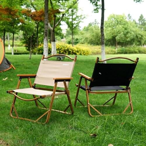 Camping Fishing Barbecue Chair Portable Ultra Light Folding Chair Outdoor Wooden Grain Travel Camping Beach Hiking Picnic Chair