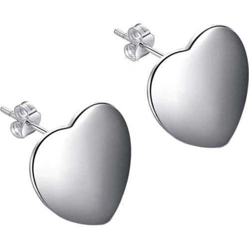 925 sterling silver temperament fashion classic love jewelry boutique peach heart earrings wedding party gift jewelry