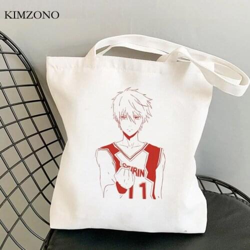 Kuroko No Basket shopping bag canvas reusable shopping bolsa handbag jute bag bag woven string fabric custom
