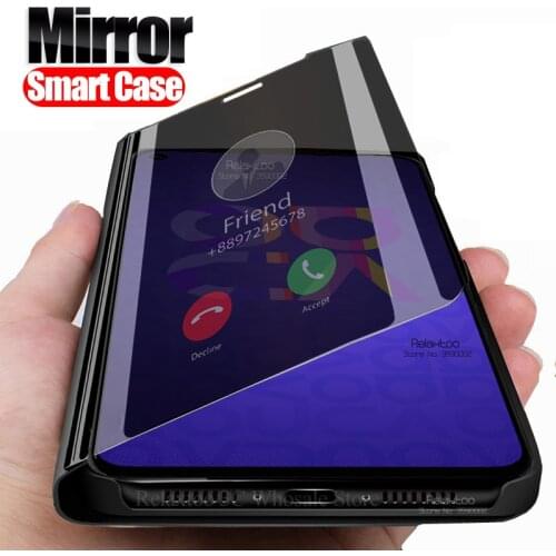 Smart Mirror Case For huawei nova 5T Case stand Flip view book phone cover hauwei hawei nova5T nova 5 t T5 nova5 t 6.26" Coque