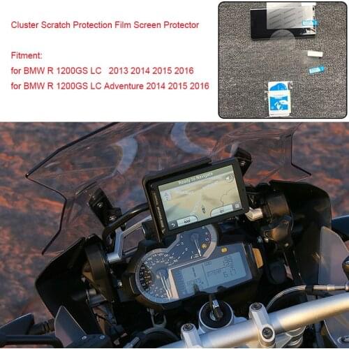 MTCLUB for BMW R 1200GS LC Adventure 2014-2016 Motorcycle Cluster Scratch Protection Film & GPS Navigator Screen Protector New