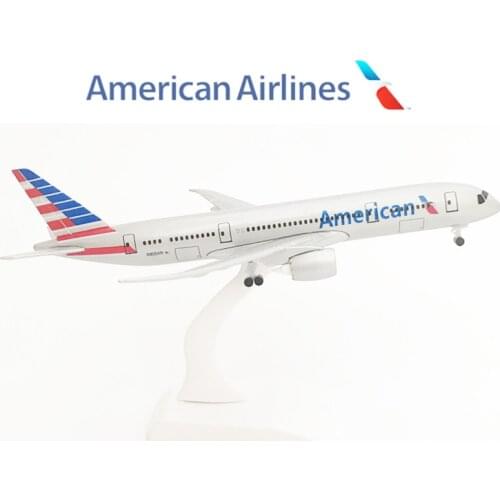 20CM American Airways B777 Airlines Airplane Model with Base Alloy Aircraft Plane For Collectible Souvenir Show Gift Toys