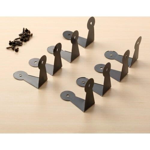 8pcs Antique Bronze Corner Protectors 39*39*20mm Decorative Jewelry Box Wood Case Feet Leg Corner Protector