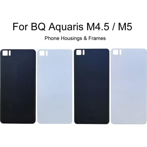 New Phone Housings Frames For BQ Aquaris M4.5 M5 Battery Back Cover Door Housing Case Hard Plastic Mobile Accessories