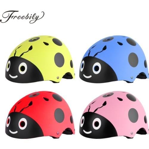 Children Bicycle Helmet Cute Ladybug Kids Balance Bike Riding Protective Helmet Child Skateboard Skating Cycling Safety Helmet