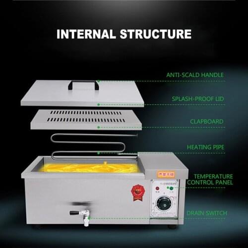 Electric Fryer Commercial Fryer Potato Chips Fried Skewers Fried Chicken Cutlet French Fries Fryer Hot Pot Fried Chicken Machine