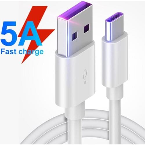 5A USB Type C Phone Super Fast Quick Charging Cable Data Sync Cord for Huawei
