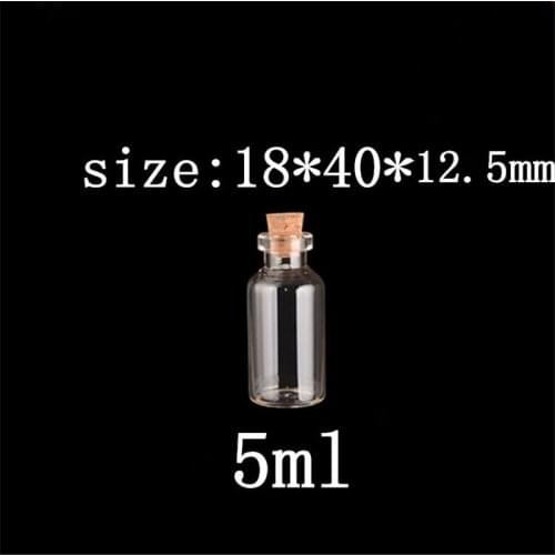 Mini Glass Crafts Bottles Jars With Cork Empty Small Wishing Bottle Decoration Crafts Glass Vials Jars Gift 100pcs Free Shipping