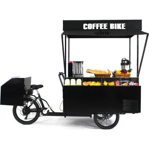 Mobile Adult Electric Tricycle Cargo Bike Bicycle Fast Food Cart Vending Car on Street
