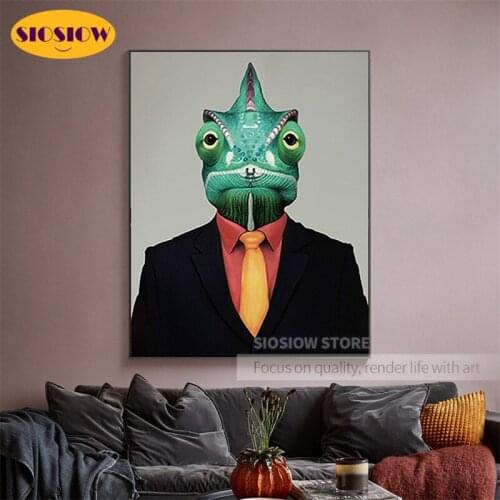 5D DIYdiamond Painting Kit Mr. Chameleon Full Square Drill Resin Round Daimond Mosaic Embroidery Animal Modern Decor Home Nordic