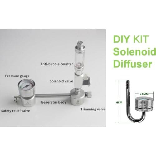 New DIY Aquarium Planted Tank CO2 Generator System pro kit + Bubble Counter + Check Valve+ safety valve Pet supplies