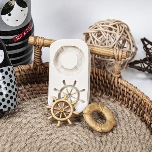 Big voyage Rudder And Lifebuoy Shape Silicone Cake Molds For Baking Fondant Chocolate Mould Cake Decorating Tools Accessories