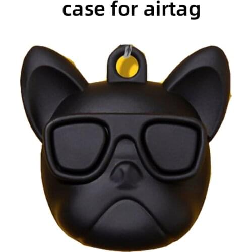 Koto Dog Silicone Case For Apple Airtags Cartoon Protective Cover For Apple Locator Tracker Airtag Anti-lost Protect Sleeve