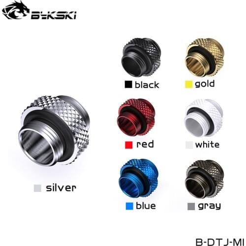 Bykski Male To Male Pump Reservoir Nipple Connector G1/4" PC Watercooling Fitttings ,Silver ,Gold,White,Black,B-DTJ-MI