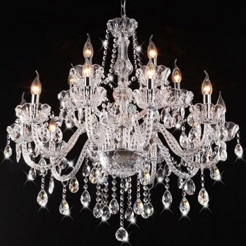Glass Light Modern Crystal Chandeliers Luxury Crystal Lamp Chandelier Fashion Crystal Large Light Chandelier Modern Lamps Home