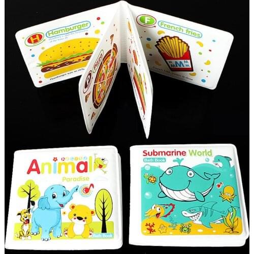 Cartoon Animal Number Waterproof EVA Baby Bath indestructible Book BB Device Development Toy Early Education Cognition Toy