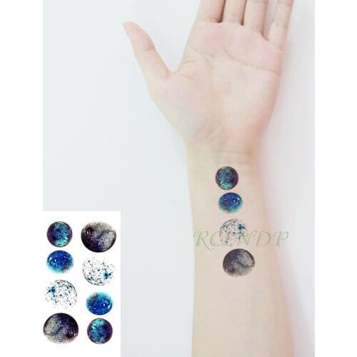Waterproof Temporary Tattoo Sticker cartoon animals planet tatto maple leaf flash tatoodigital eight fake tattoos for men women