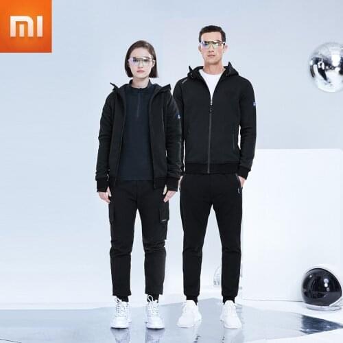 Xiaomi SUPIELD Hydrophobic Anti-fouling Velvet Hoodies Sweatshirt Streetwear Long Sleeve with Zipper Men Women Winter Clothes