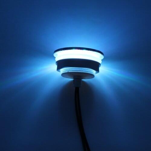 1pcs recessed waterproof color changing RGB underwater LED boat light / LED hot tub light with 1 manual light controller