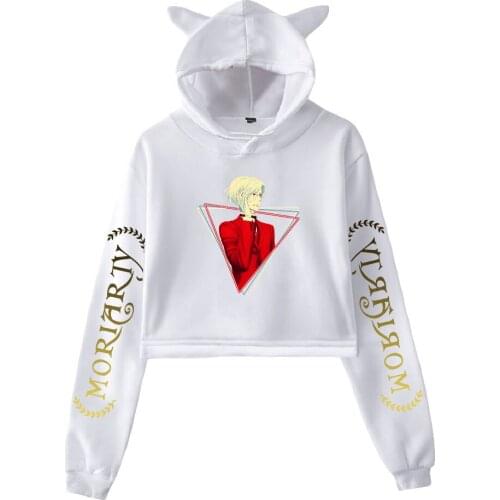 Moriarty the Patriot cat ears hoodie womens long-sleeved hooded sweatshirt hot-selling casual all-match hoodie tops