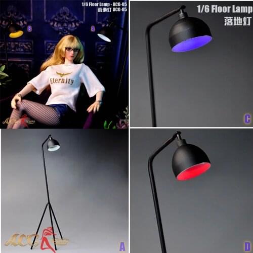1/6 Floor Lamp Standard Table lamps Scene Props For 12“ Action Figure Dolls In Stock Scene Accessories