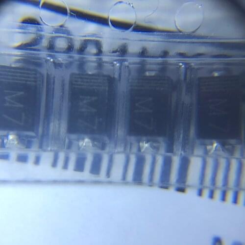 100pcs Sma Rectifier Diode 1n4001 M1 1n4004 M4 1n4007 M7 Fr107 Rs1m Fr207 Rs2m Her108 Us1m Sf18 Es1j Sf14 Es1d Do-214ac