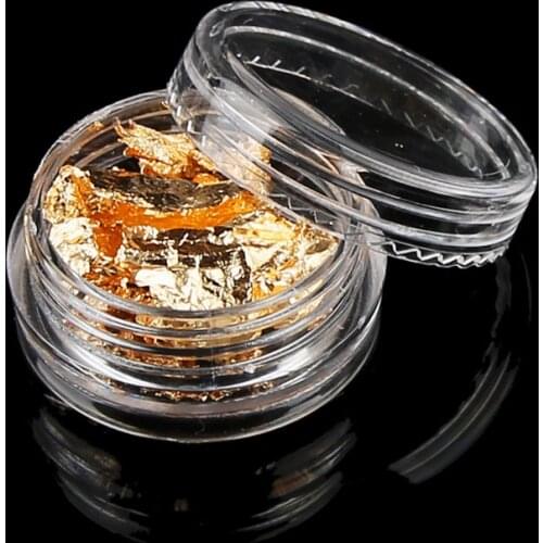 2 PCS Mezzling Gold Silver Aluminum Nail Art Foil Sticker Paper 3d Glitter UV Gel Polish Design Nail Decoration Tools