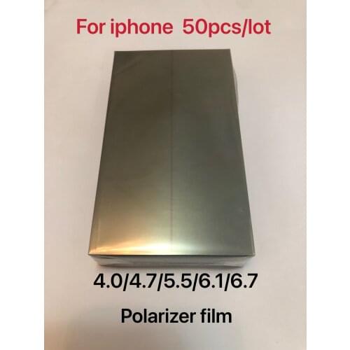 50pcs Polarizer Film For iPhone 6S 7 6 Plus 5C 5G 5S Front LCD Screen Polarization Polarized Light Film Parts