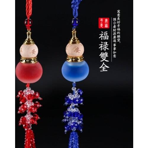 Car perfume pendant crystal gourd ornament car interior creative car decoration supplies pendant