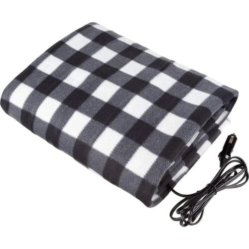 12V Car Electric Blanket Car Mounted Adjustable Temperature Electric Blankets Portable Auto Heating Blanket