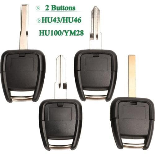 Bilchave 2 Buttons Remote Car Key Shell With Battery Seat For Opel Vauxhall Astra Zafira Omega Vectra No Chip