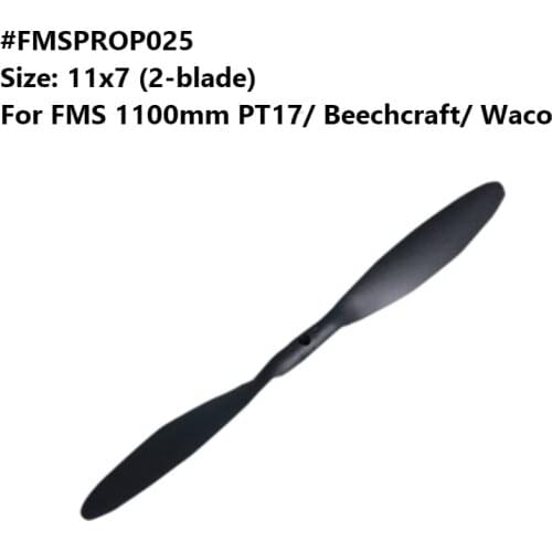 FMS 1100mm 1.1m PT17 Beechcraft Waco Propeller 11x7 9 inch 2 blade FMSPROP025 RC Airplane Aircraft Model Hobby Plane Spare Parts