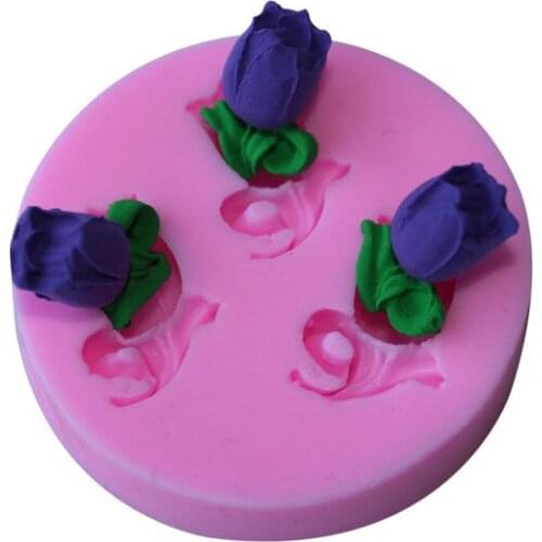 Small tulip invert sugar silicone mold liquid silicone mold g027