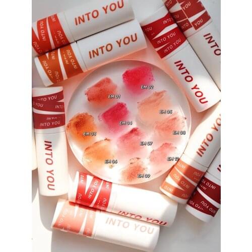 Into You Lip Mud Velvet Matte Heroine Lip Gloss Long-lasting Waterproof Liquid Lipstick Lip Cheek Dual Use Nude Natural Makeup