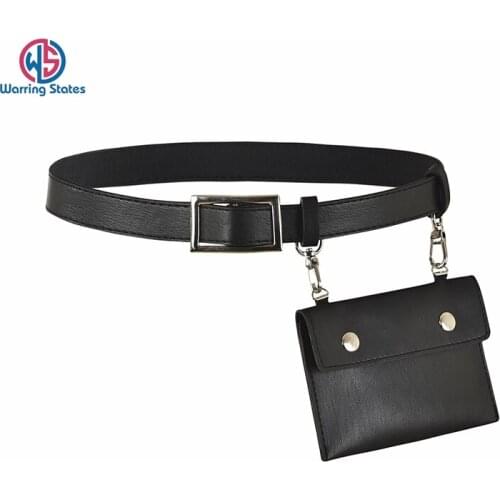 Fashion Vintage Leather Waist Bag Fanny Pack for Women Waist Pack Luxury Belt Bag Designer/Black Fanny Pack Bags