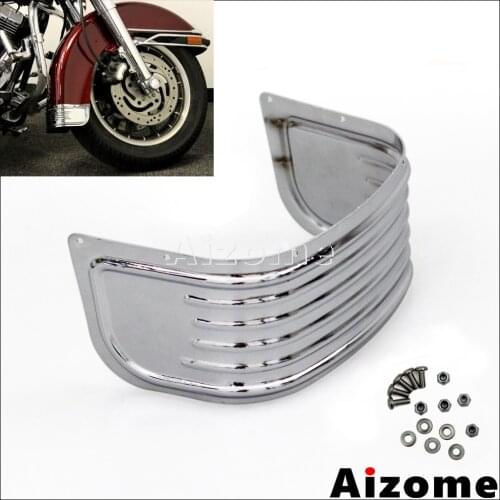 Motorcycle Steel Front Fender Skirt For Harley Touring Tri Glide 2014-Later w/ Original Equipment Fender Mudguard Skirt Chrome