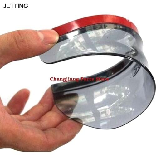 New 2pcs Universal Flexible PVC Rearview Mirror Rain Shade Rainproof Blades Car Back Mirror Eyebrow Rain Cover Car Accessories