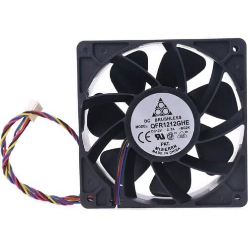 2021 New QFR1212GHE QFR1212GHE-PWM 4P 12V 2.7A 12038 Server cooling fan for Bitcoin Miner