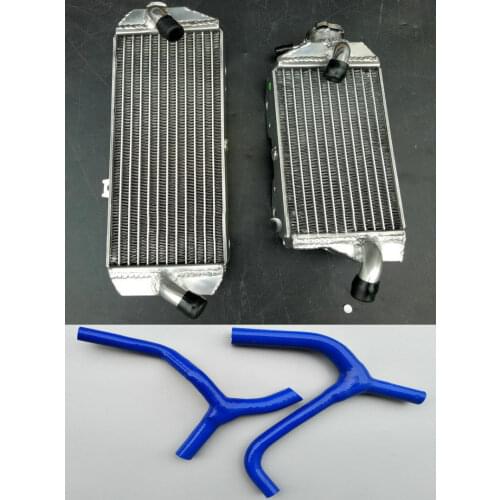 NEW Aluminum Radiator FOR Kawasaki KX450F KX 450 F KX450HHF KXF450 2016 2018 2017 4-stroke + Silicone Coolant Hose 16 17