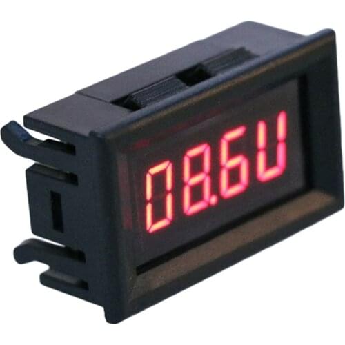 OOTDTY 2 in 1 LED Tachometer Gauge Digital RPM Voltmeter for Auto Motor Rotating Speed